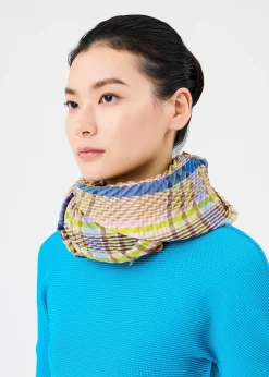 ISSEY MIYAKE Check Pleats Stole Cheap