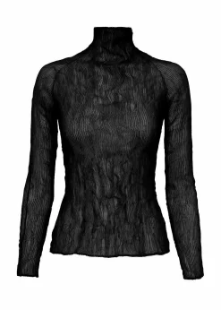 ISSEY MIYAKE Chiffon Twist Bk/Wt-46 Cheap