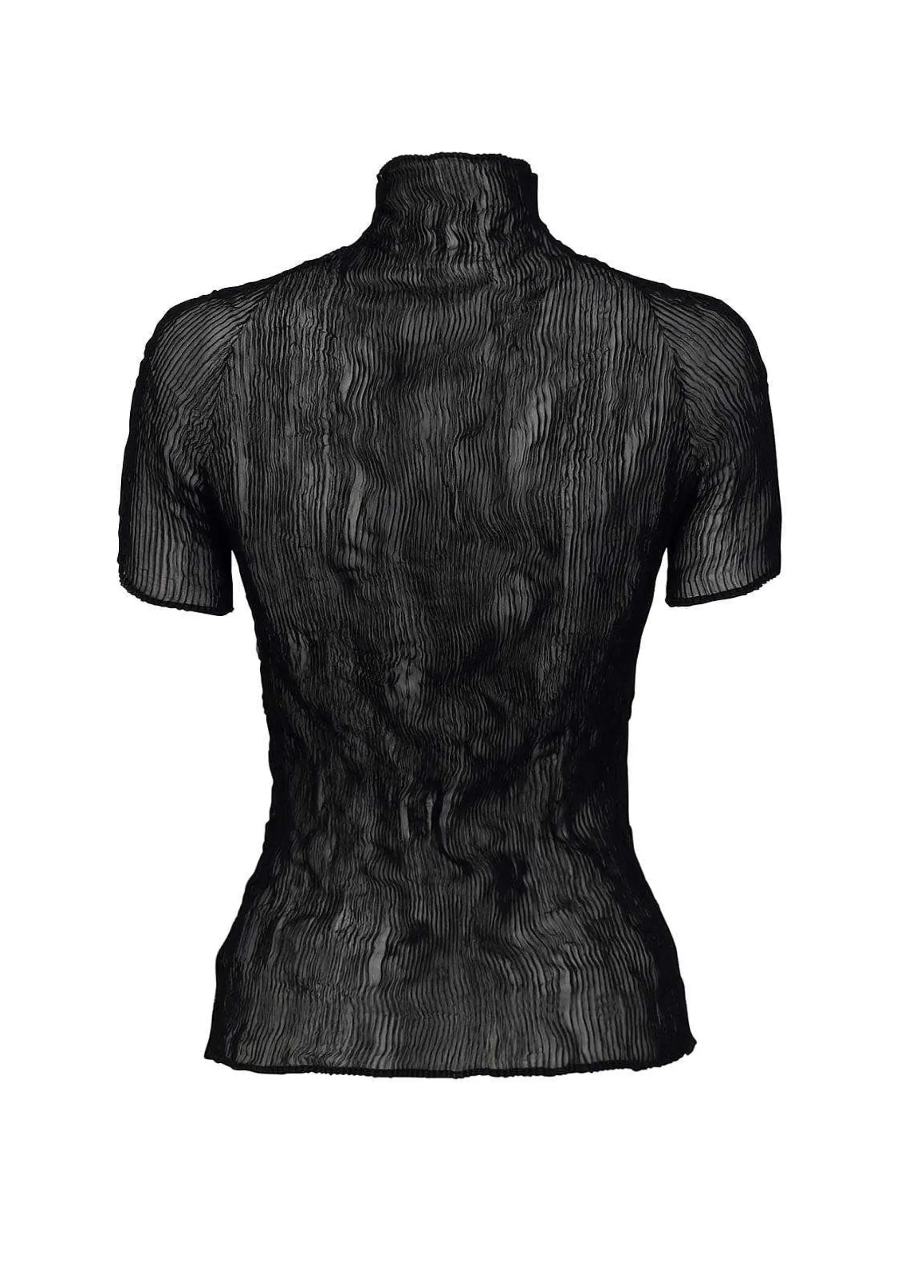 ISSEY MIYAKE Chiffon Twist Bk/Wt-46 Clearance