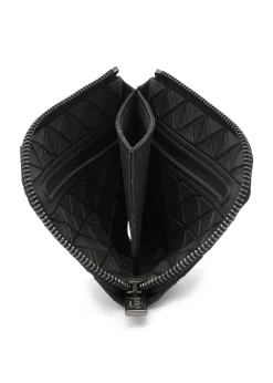 ISSEY MIYAKE Clam Wallet Matte Black Clearance