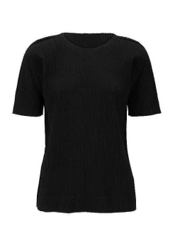 ISSEY MIYAKE Fine Knit Pleats Black New