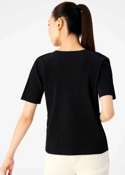 ISSEY MIYAKE Fine Knit Pleats Black New