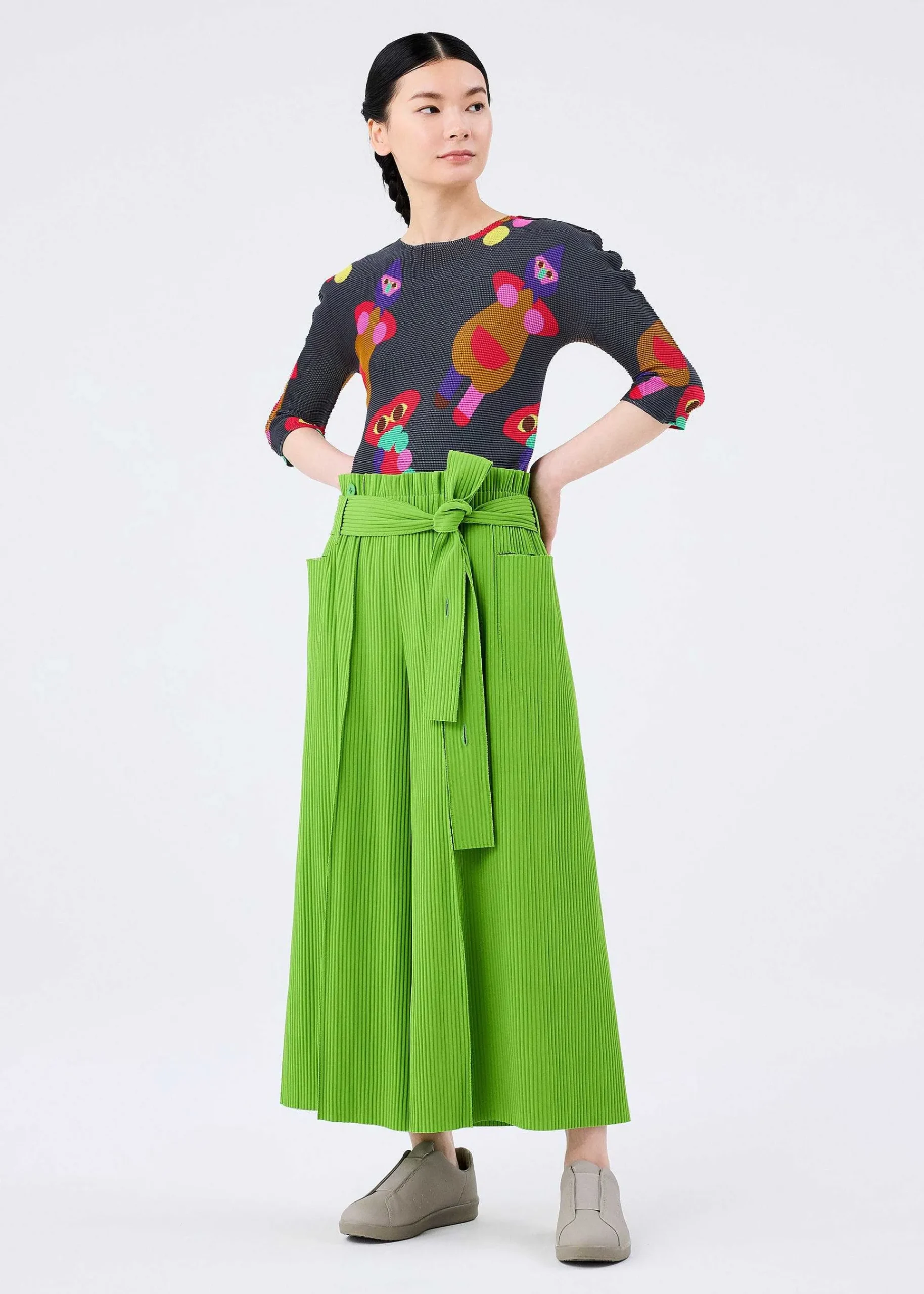 ISSEY MIYAKE Fine Knit Pleats Bottom 1 Sale