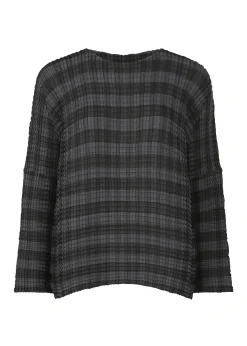 ISSEY MIYAKE Gingham Check Pleats Shirt Sale
