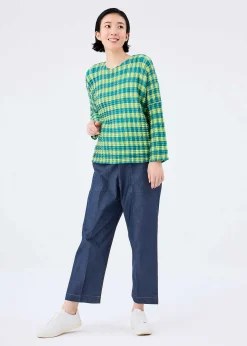 ISSEY MIYAKE Gingham Check Pleats Shirt Sale