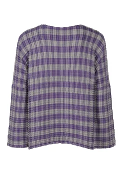ISSEY MIYAKE Gingham Check Pleats Shirt Sale