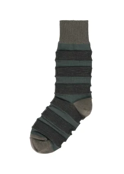 ISSEY MIYAKE Kasuri Border Socks Hot