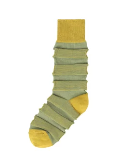 ISSEY MIYAKE Kasuri Border Socks Hot