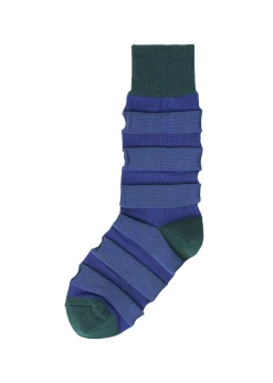 ISSEY MIYAKE Kasuri Border Socks Hot