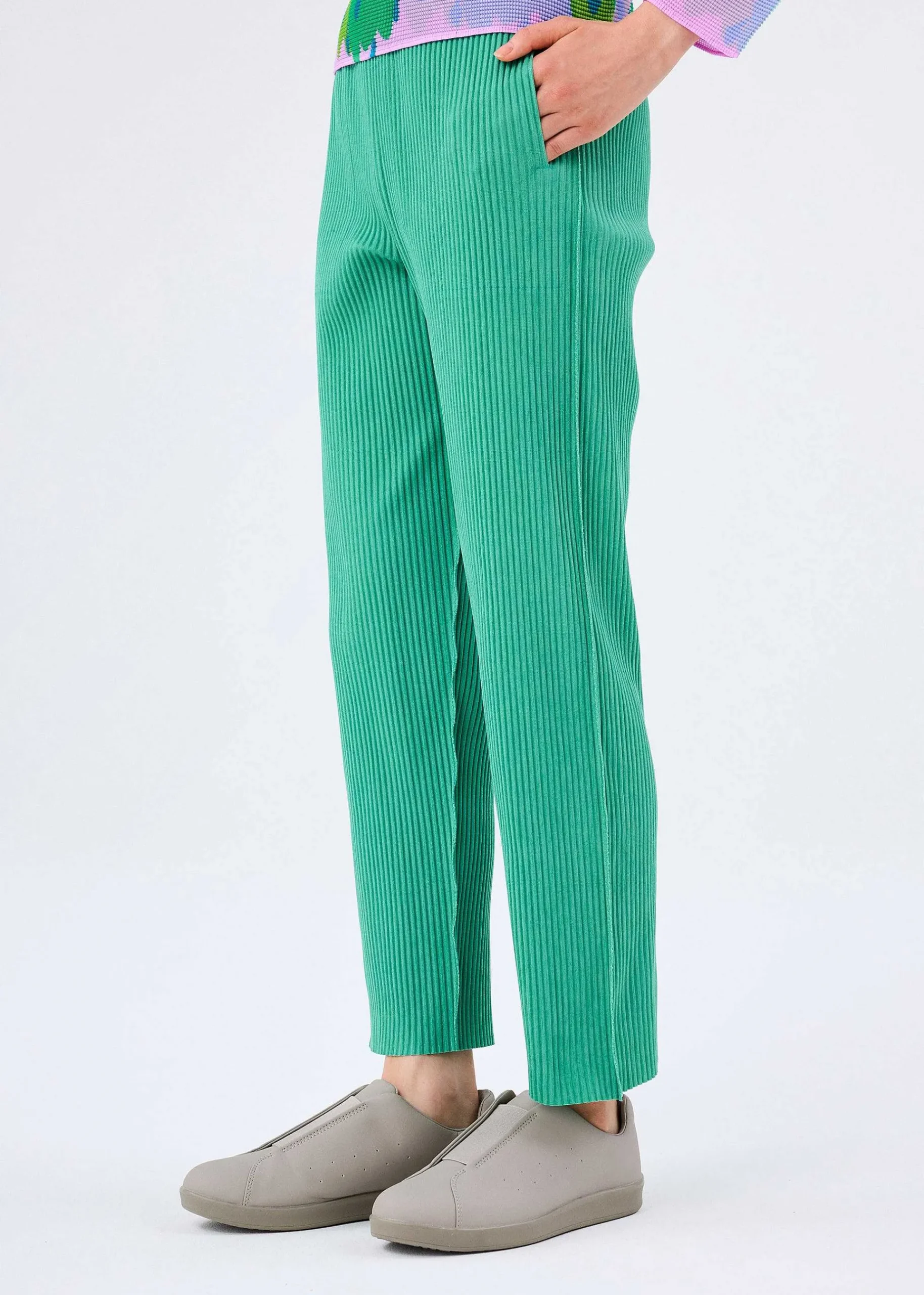 ISSEY MIYAKE Mix Fine Knit Pleats Bottom Fashion