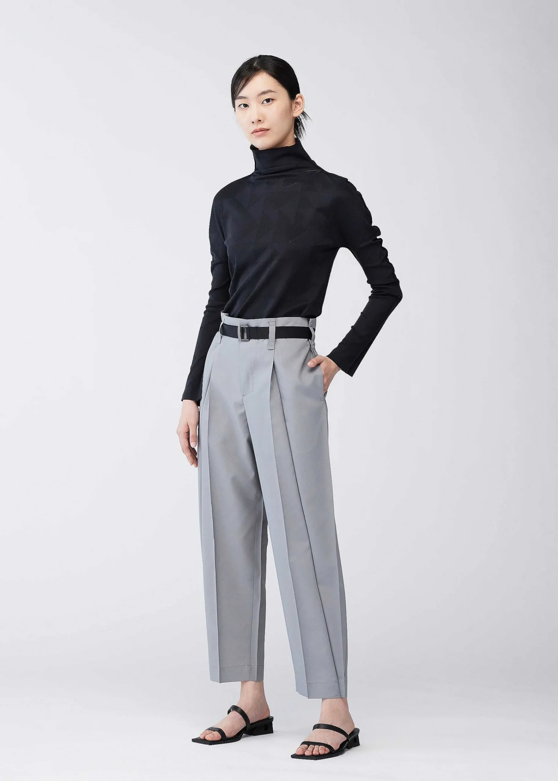 ISSEY MIYAKE Oblique Fold Bottoms Clearance