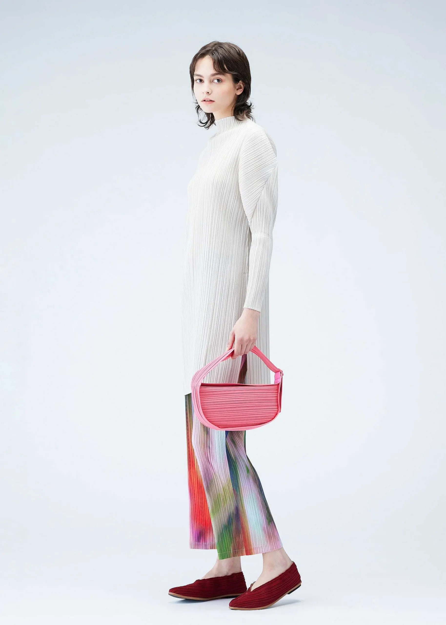 ISSEY MIYAKE Pleats Half Moon Bag Fashion