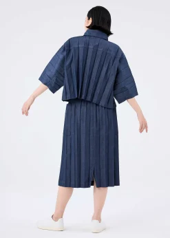 ISSEY MIYAKE Remetex Pleats Denim Best
