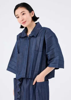 ISSEY MIYAKE Remetex Pleats Denim Best