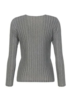 ISSEY MIYAKE Rib Pleats Basics Light Gray Clearance