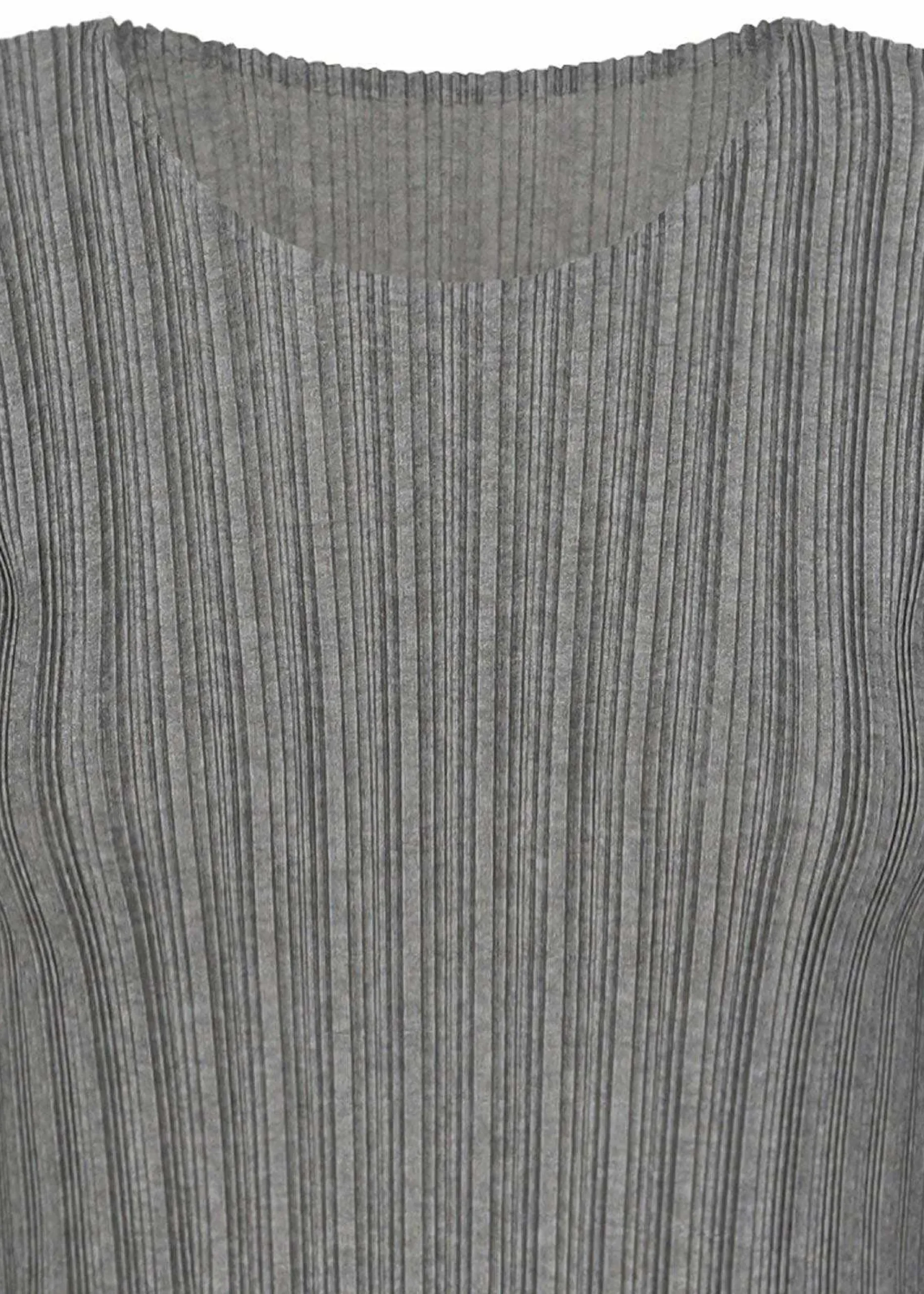 ISSEY MIYAKE Rib Pleats Basics Light Gray Clearance