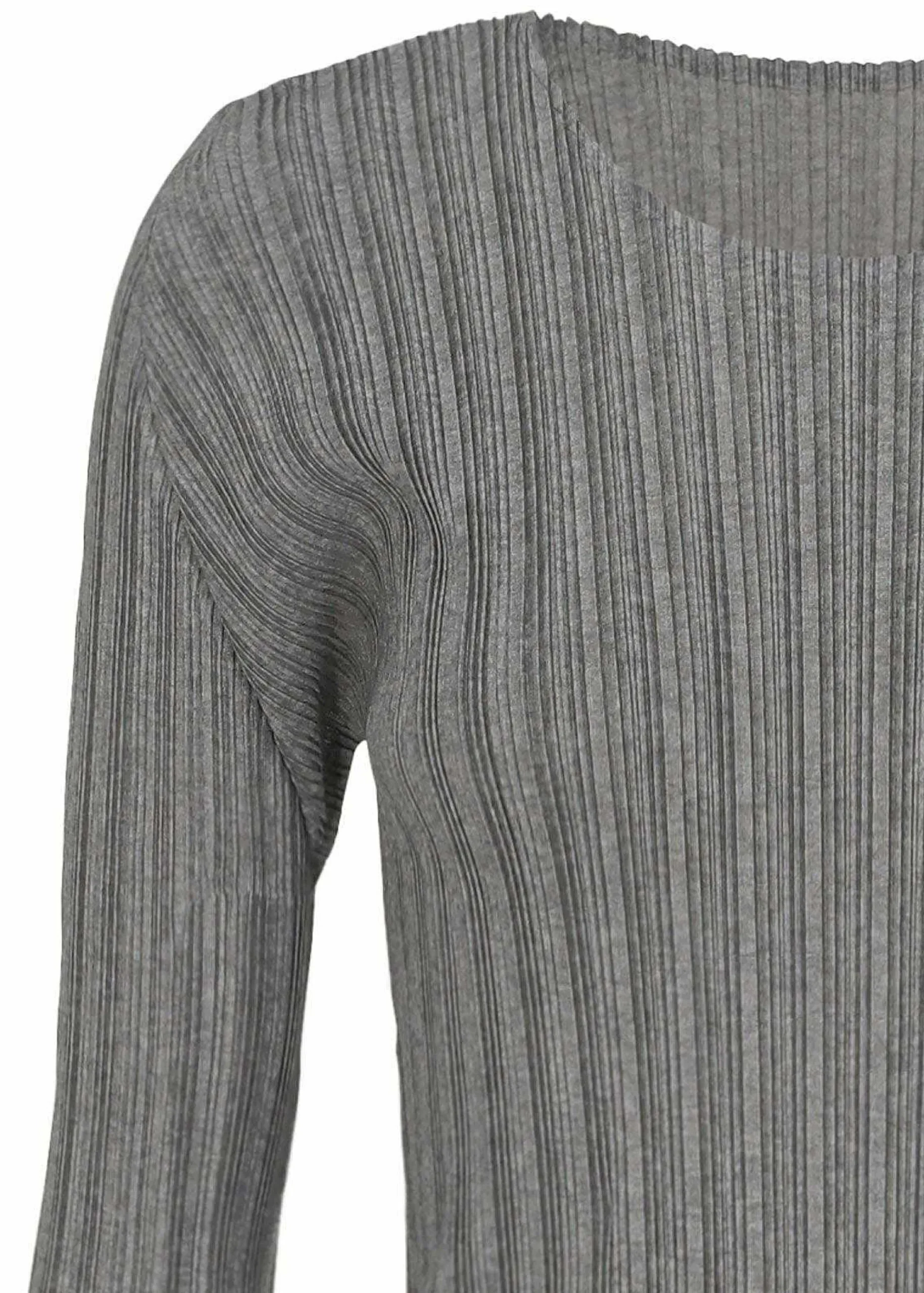 ISSEY MIYAKE Rib Pleats Basics Light Gray Clearance