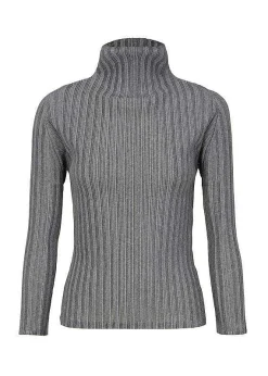 ISSEY MIYAKE Rib Pleats Basics Light Gray Outlet