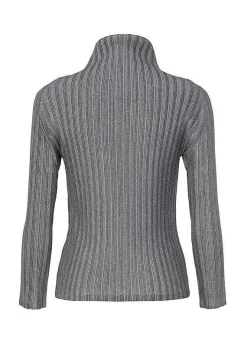 ISSEY MIYAKE Rib Pleats Basics Light Gray Outlet