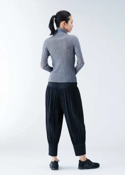 ISSEY MIYAKE Rib Pleats Basics Light Gray Outlet