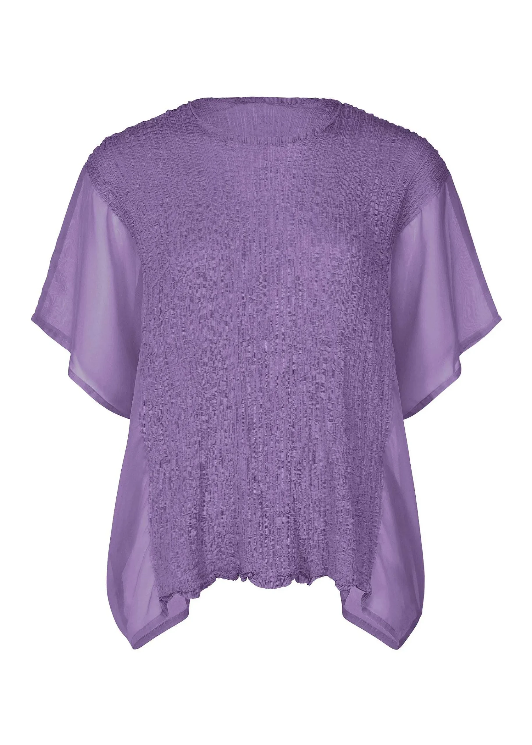 ISSEY MIYAKE Sheer See-Through Crepe Fashion