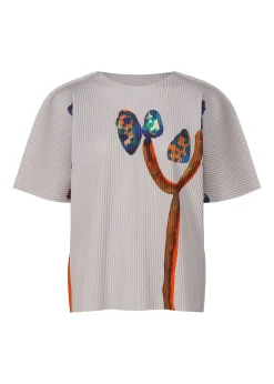 ISSEY MIYAKE Water Flower Fine Knit Pleats T Clearance
