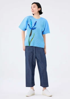 ISSEY MIYAKE Water Flower Fine Knit Pleats T Clearance
