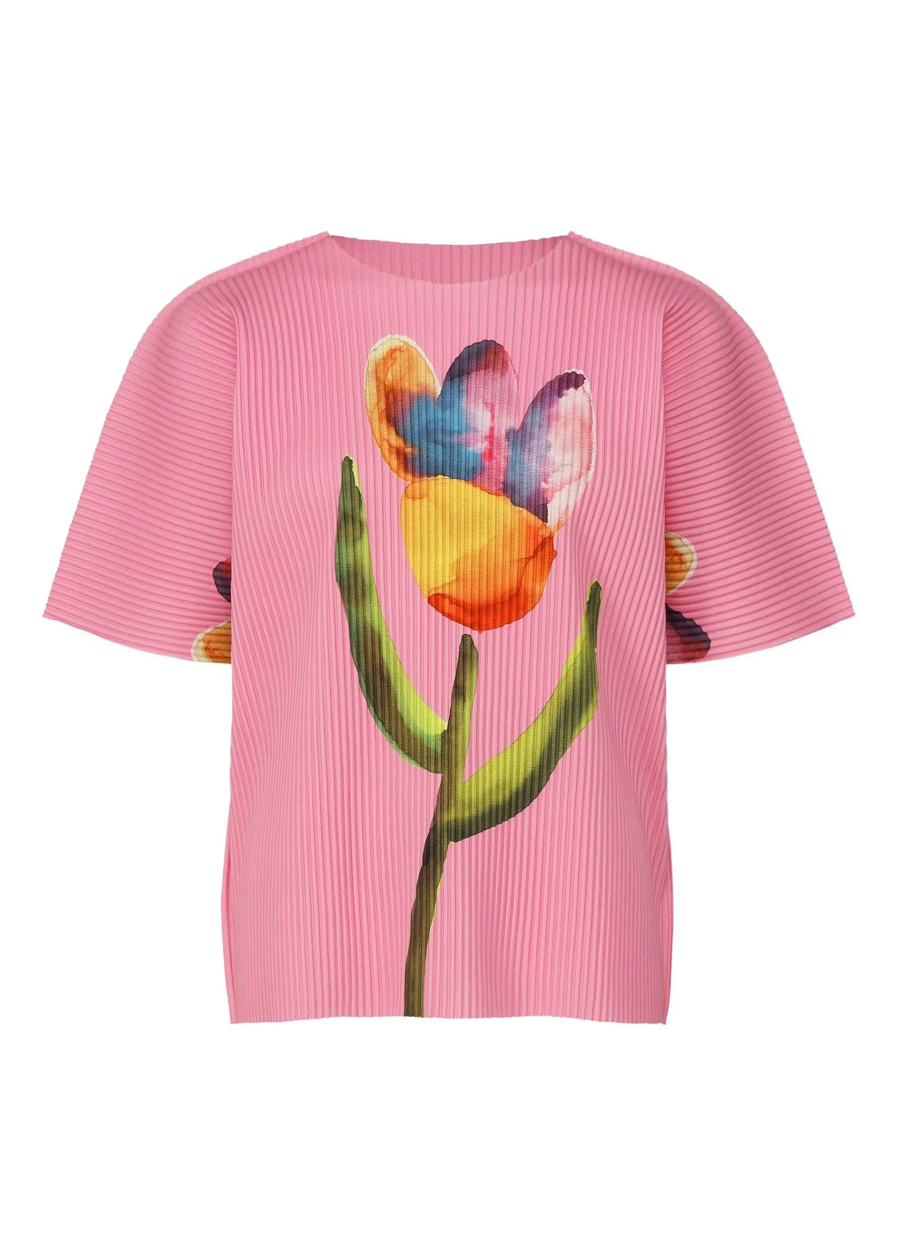 ISSEY MIYAKE Water Flower Fine Knit Pleats T Clearance